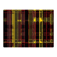 Red Yellow Black Punk Plaid Double Sided Flano Blanket (mini)  by SpinnyChairDesigns