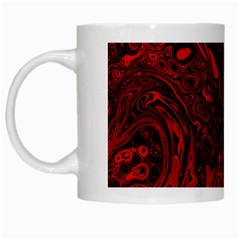 Black Magic Gothic Swirl White Mugs by SpinnyChairDesigns