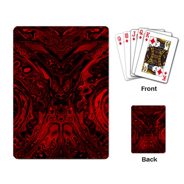 Black Magic Gothic Swirl Playing Cards Single Design (Rectangle)