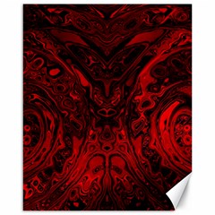 Black Magic Gothic Swirl Canvas 16  X 20  by SpinnyChairDesigns