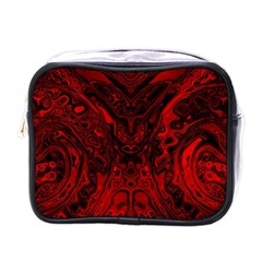 Black Magic Gothic Swirl Mini Toiletries Bag (one Side) by SpinnyChairDesigns