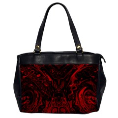 Black Magic Gothic Swirl Oversize Office Handbag by SpinnyChairDesigns