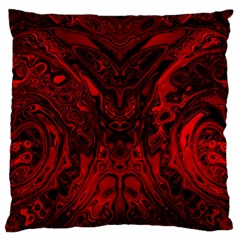 Black Magic Gothic Swirl Large Cushion Case (one Side) by SpinnyChairDesigns