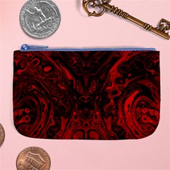 Black Magic Gothic Swirl Large Coin Purse by SpinnyChairDesigns