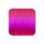 Fuchsia Ombre Color  Rubber Coaster (Square)  Front