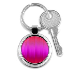 Fuchsia Ombre Color  Key Chain (round) by SpinnyChairDesigns