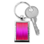 Fuchsia Ombre Color  Key Chain (Rectangle) Front