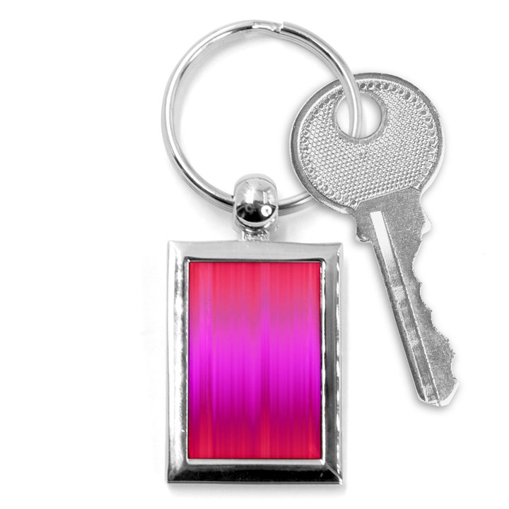 Fuchsia Ombre Color  Key Chain (Rectangle)