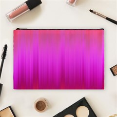 Fuchsia Ombre Color  Cosmetic Bag (large) by SpinnyChairDesigns