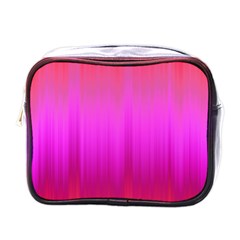 Fuchsia Ombre Color  Mini Toiletries Bag (one Side) by SpinnyChairDesigns