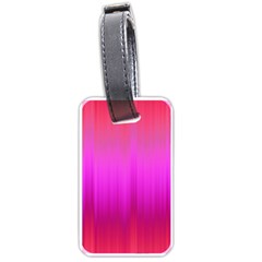 Fuchsia Ombre Color  Luggage Tag (one Side) by SpinnyChairDesigns