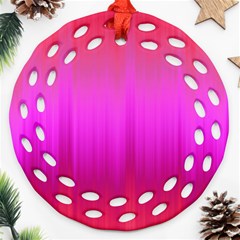 Fuchsia Ombre Color  Ornament (round Filigree)