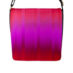 Fuchsia Ombre Color  Flap Closure Messenger Bag (l) by SpinnyChairDesigns