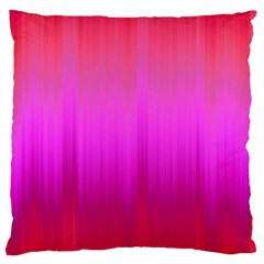 Fuchsia Ombre Color  Large Flano Cushion Case (one Side) by SpinnyChairDesigns