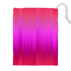 Fuchsia Ombre Color  Drawstring Pouch (4xl) by SpinnyChairDesigns