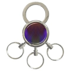 Alien Skin Glow 3-ring Key Chain by SpinnyChairDesigns