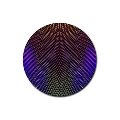 Alien Skin Glow Rubber Round Coaster (4 Pack)  by SpinnyChairDesigns