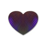 Alien Skin Glow Rubber Coaster (Heart)  Front