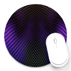 Alien Skin Glow Round Mousepads by SpinnyChairDesigns