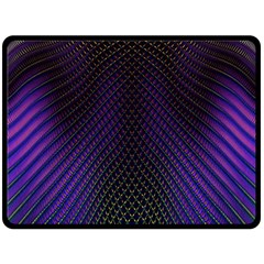 Alien Skin Glow Double Sided Fleece Blanket (large)  by SpinnyChairDesigns