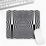 Black and White Stripes Large Mousepads Front