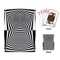 Black And White Stripes Playing Cards Single Design (rectangle)