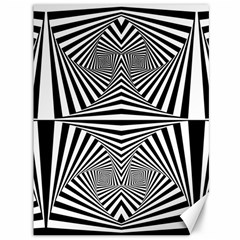 Black And White Stripes Canvas 36  X 48  by SpinnyChairDesigns