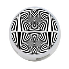 Black And White Stripes 4-port Usb Hub (one Side) by SpinnyChairDesigns