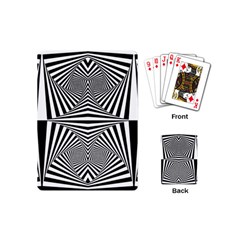 Black And White Stripes Playing Cards Single Design (mini)