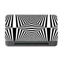 Black And White Stripes Memory Card Reader With Cf by SpinnyChairDesigns