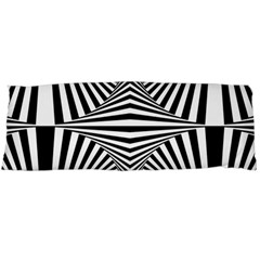 Black And White Stripes Body Pillow Case (dakimakura) by SpinnyChairDesigns