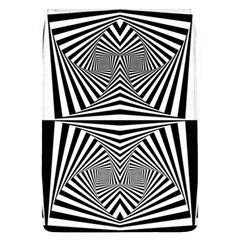 Black And White Stripes Removable Flap Cover (l) by SpinnyChairDesigns