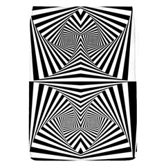 Black And White Stripes Removable Flap Cover (s) by SpinnyChairDesigns