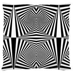 Black And White Stripes Standard Flano Cushion Case (one Side) by SpinnyChairDesigns