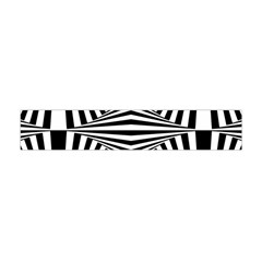 Black And White Stripes Flano Scarf (mini) by SpinnyChairDesigns