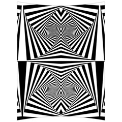 Black And White Stripes Back Support Cushion by SpinnyChairDesigns