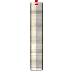 Beige Tan Madras Plaid Large Book Marks by SpinnyChairDesigns