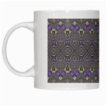 Boho Hearts and Flowers White Mugs Left