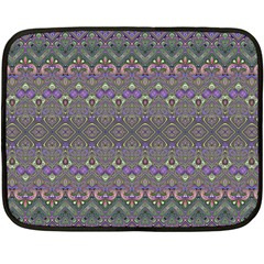 Boho Hearts And Flowers Double Sided Fleece Blanket (mini)  by SpinnyChairDesigns