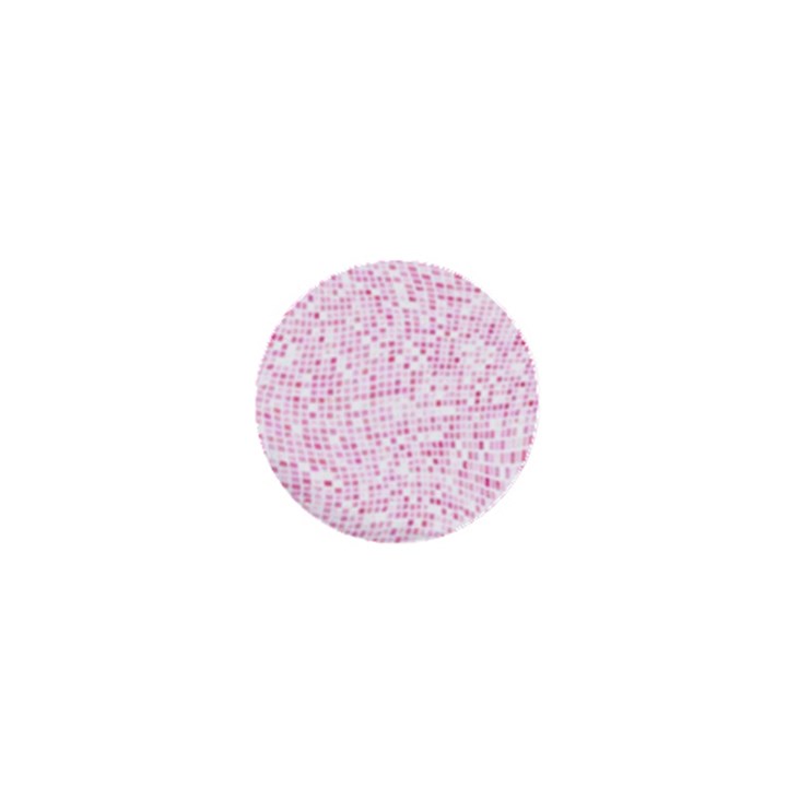 Pink and White Checkered 1  Mini Buttons