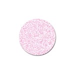 Pink and White Checkered Golf Ball Marker (10 pack) Front