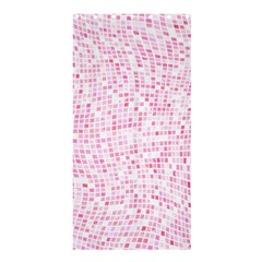 Pink And White Checkered Shower Curtain 36  X 72  (stall)  by SpinnyChairDesigns