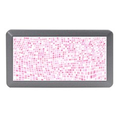 Pink And White Checkered Memory Card Reader (mini) by SpinnyChairDesigns