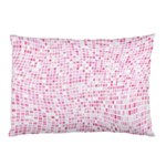 Pink and White Checkered Pillow Case (Two Sides) Front