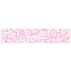 Pink And White Checkered Small Flano Scarf