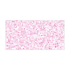 Pink And White Checkered Yoga Headband by SpinnyChairDesigns