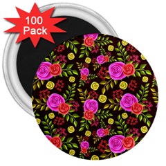 Background Rose Wallpaper 3  Magnets (100 Pack) by HermanTelo