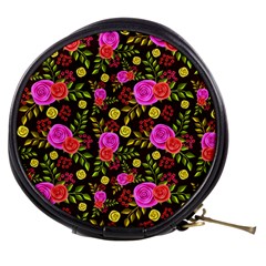 Background Rose Wallpaper Mini Makeup Bag