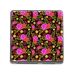 Background Rose Wallpaper Memory Card Reader (square 5 Slot)