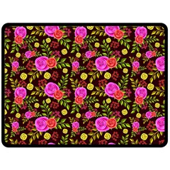 Background Rose Wallpaper Fleece Blanket (large) 